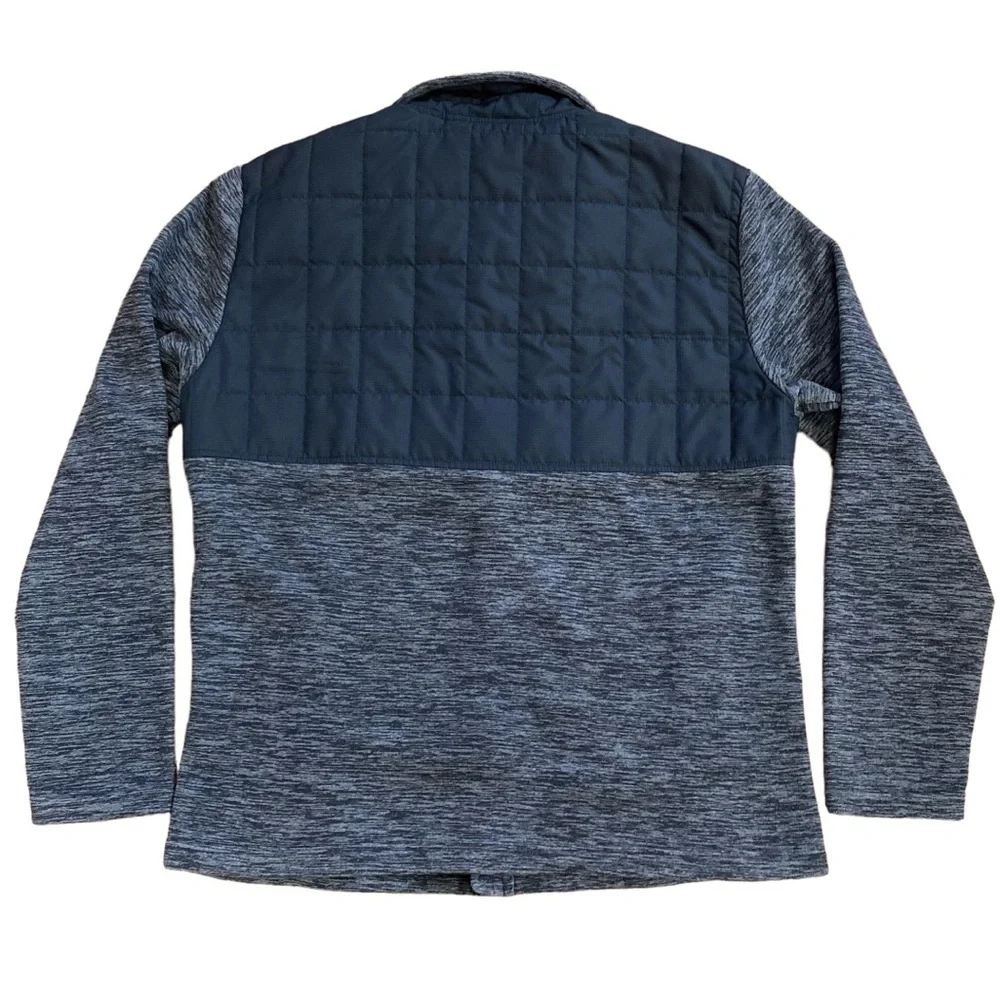 Free Country Fleece Lined Zipper Jacket Black Grey Men’s Medium 38-40